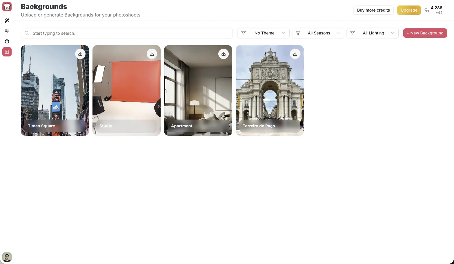Screenshot featuring Dress It Backgrounds page